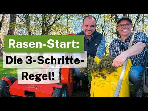 Rasen-Frühjahrskur: Düngen, Mähen, Vertikutieren – Die richtige Reihenfolge! 🌱🚜