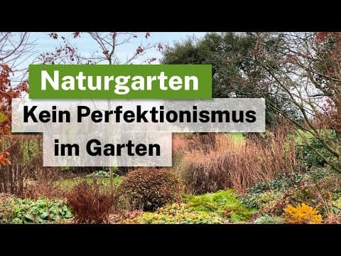 Kein Perfektionismus im Garten! Über den richtigen Umgang mit der Natur im Garten.